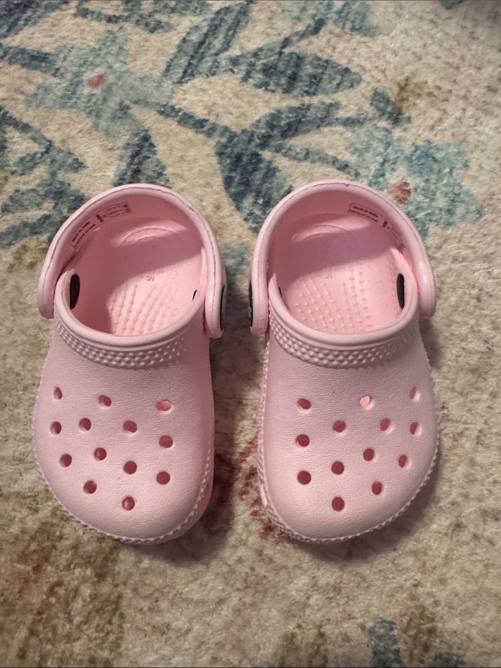 Kids Pink Slip-On Clog Shoes